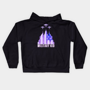 PURPLE UP FOR MILITARY KIDS DAY Kids Hoodie